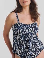 JD Williams Navy Magisculpt Blouson Top - Image 4 of 4