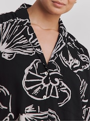 Simply Be Black Beach Co-Ord 100% Cotton Cover-Up - Image 1 of 5