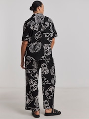 Simply Be Black Beach Co-Ord 100% Cotton Cover-Up - Image 3 of 5