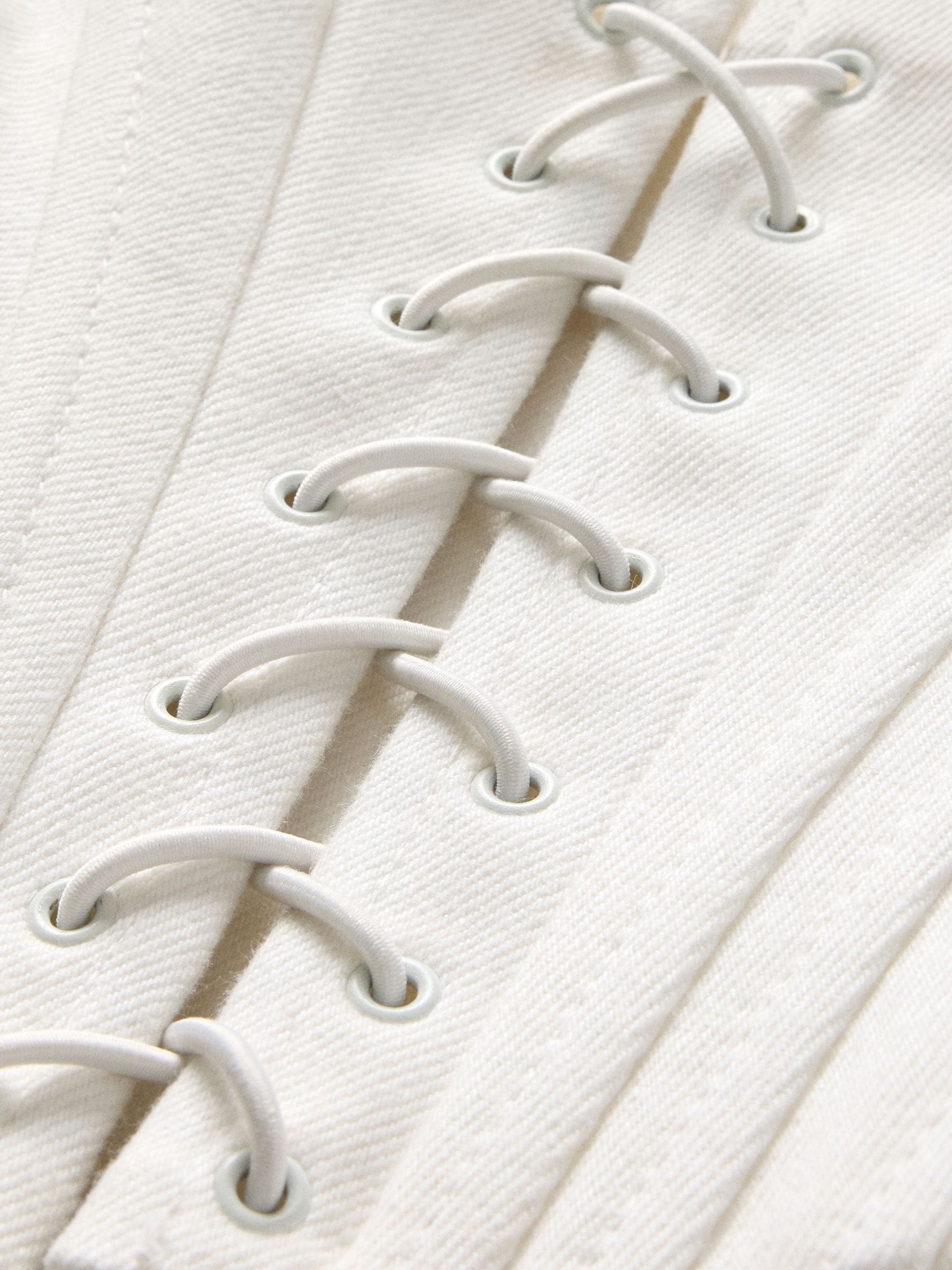 white lace up corset belt