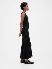 GapStudio Black Seamed Maxi Dress - Image 4 of 9
