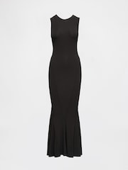 GapStudio Black Seamed Maxi Dress - Image 8 of 9