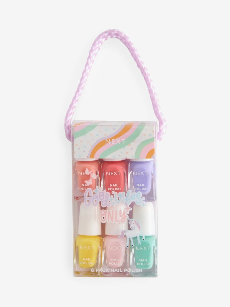 Set of 6 Kids Mini Unicorn Water Based Nail Polishes - Image 1 of 1 Set of 6 Kids Mini Unicorn Water Based Nail Polishes - Image 1 of 1