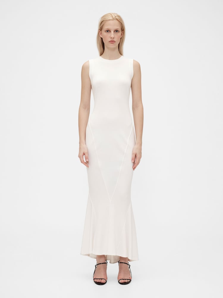 GapStudio White Seamed Maxi Dress - Image 1 of 7