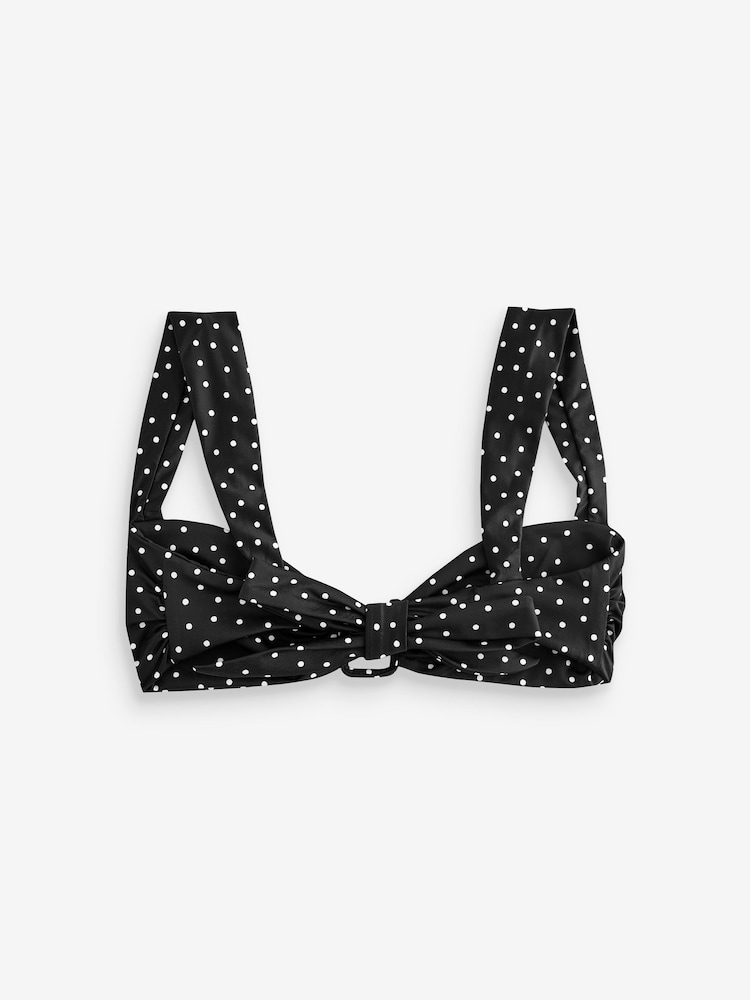 Away That Day Black/White Polka Dot Cannes Top - Image 2 of 5