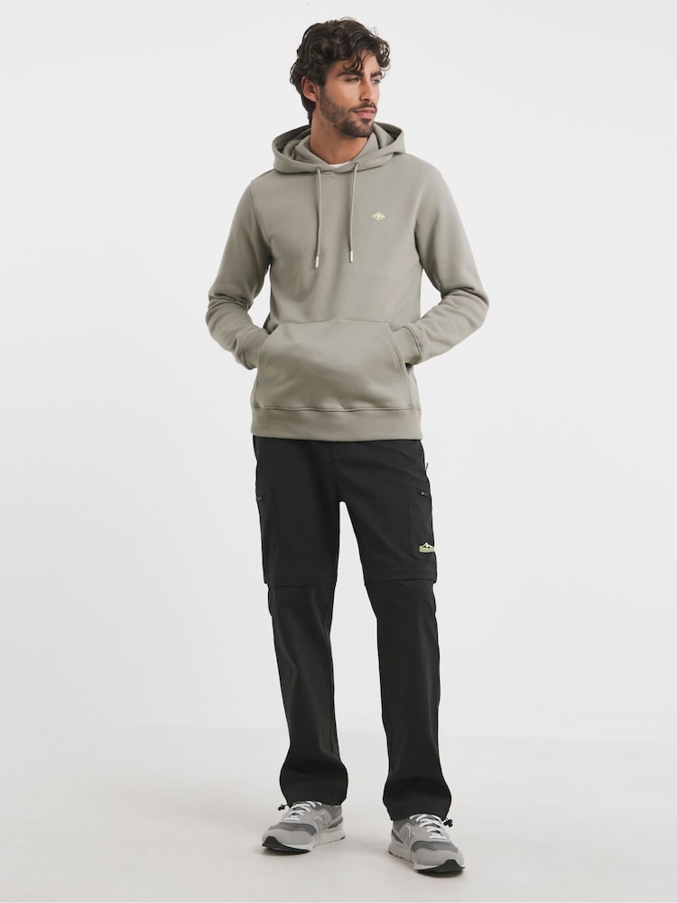 Snowdonia Grey Chest Logo Over Head Hoodie - Image 4 of 4