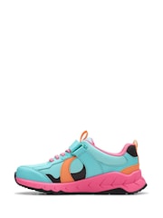 Clarks Blue Standard Fit (F) Selva Hero Kid Shoes - Image 2 of 8