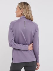 Snowdonia Purple Base Layer 1/4 Zip Neck Top - Image 2 of 4
