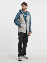 Snowdonia Blue Waterproof Colour Block Hooded Jacket - Image 4 of 4