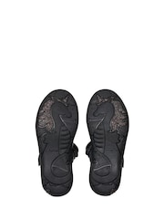 Clarks Black Narrow Fit  (E) Patent Relda Spark Kid Shoes - Image 7 of 8