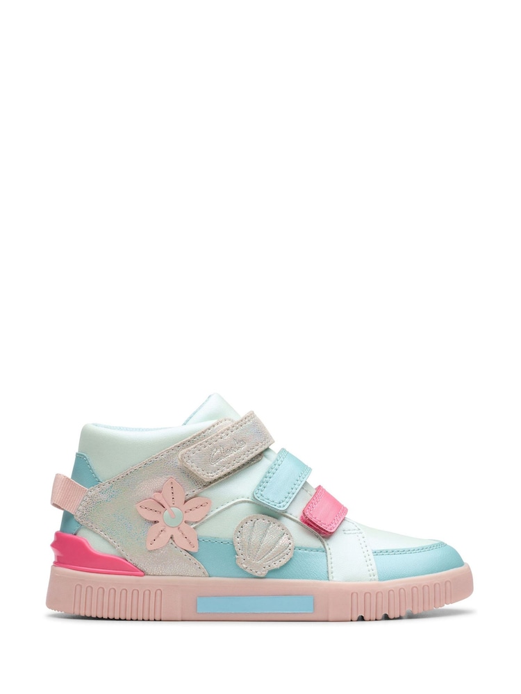 Clarks Blue Standard Fit (F) Multi Oslo Play Kid Boots - Image 1 of 7