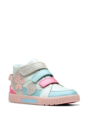 Clarks Blue Standard Fit (F) Multi Oslo Play Kid Boots - Image 3 of 7