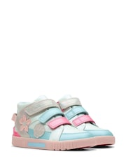 Clarks Blue Standard Fit (F) Multi Oslo Play Kid Boots - Image 4 of 7