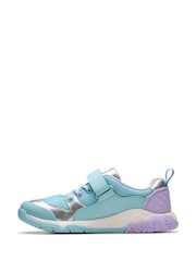Clarks Blue Standard Fit (F) Tidal Shell Kid Shoes - Image 2 of 8