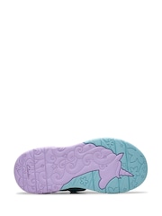 Clarks Blue Standard Fit (F) Tidal Shell Kid Shoes - Image 8 of 8