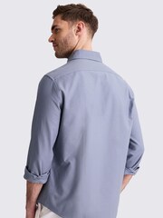 MOSS Blue Washed Oxford 100% Cotton Shirt - Image 2 of 2