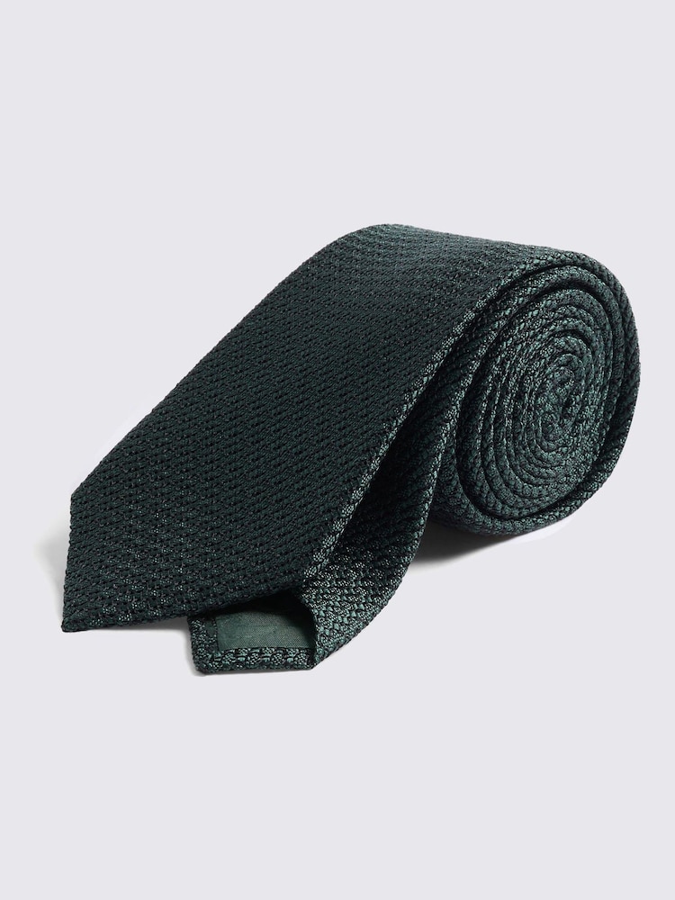 MOSS Green Italian Forest Grenadine Tie - Image 1 of 2