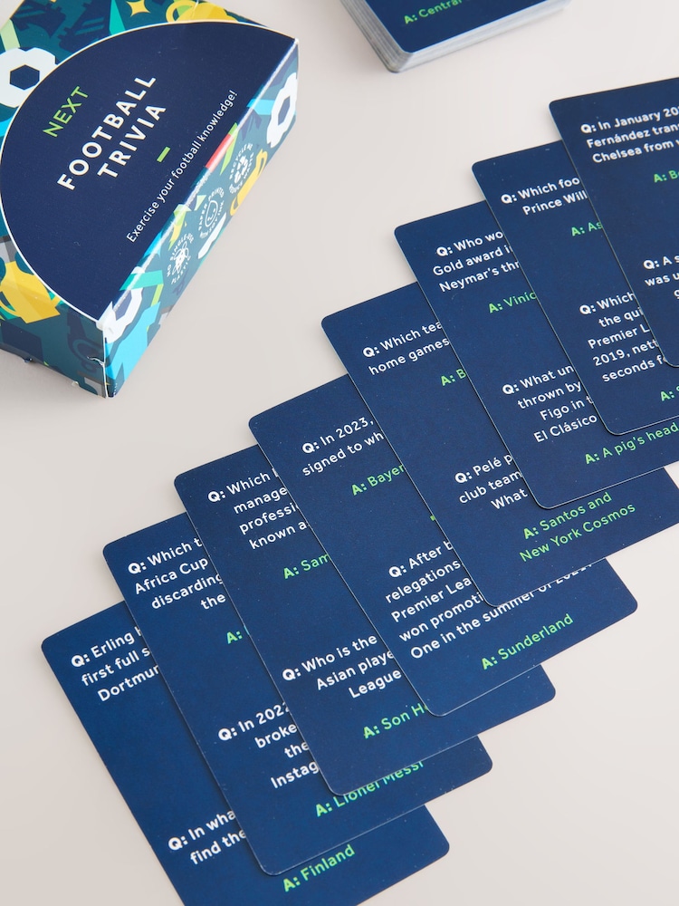 Multi Football Trivia Card Game Gift Set - Image 2 of 3
