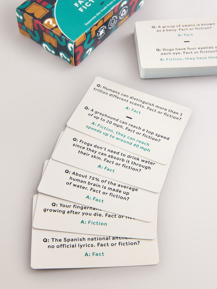 Multi Fact Or Fiction Card Game Gift Set - Image 2 of 3