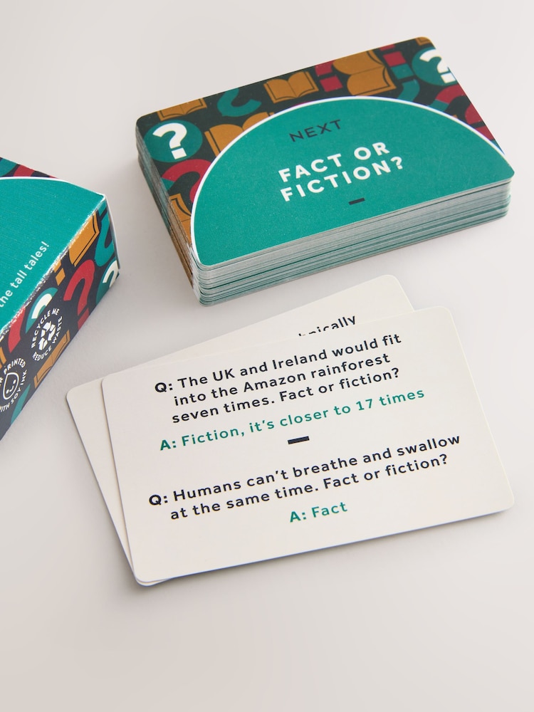 Multi Fact Or Fiction Card Game Gift Set - Image 3 of 3