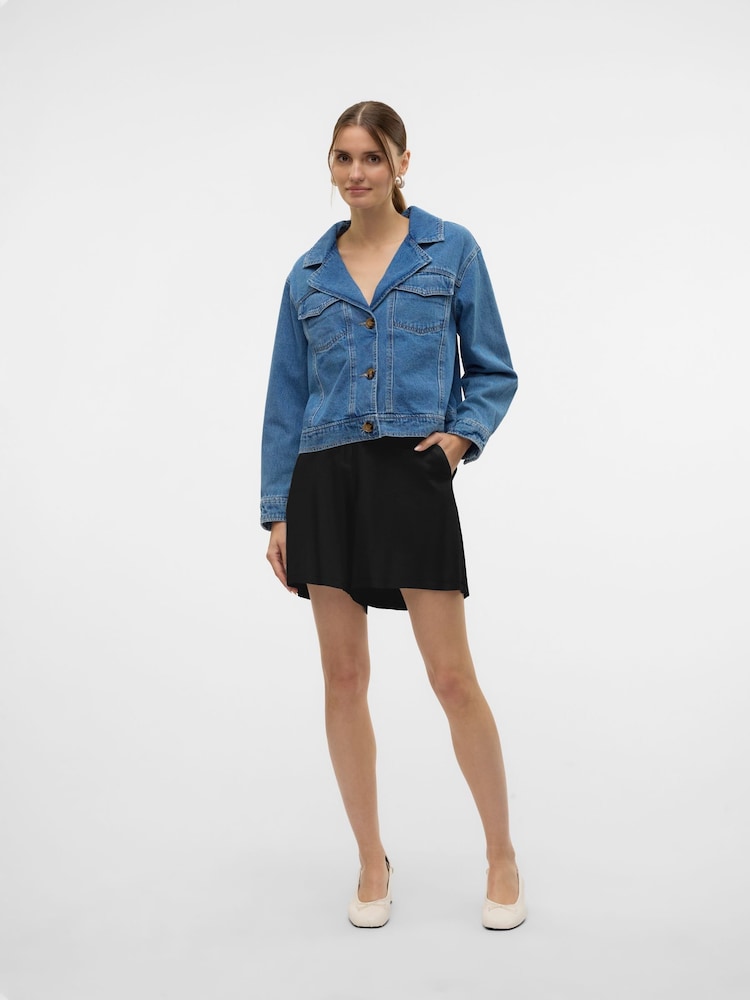 VERO MODA Black Regular Fit Bermuda Shorts - Image 1 of 6