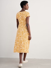 Seasalt Cornwall Yellow Bell Gable Above-Ankle Dress - Image 2 of 5