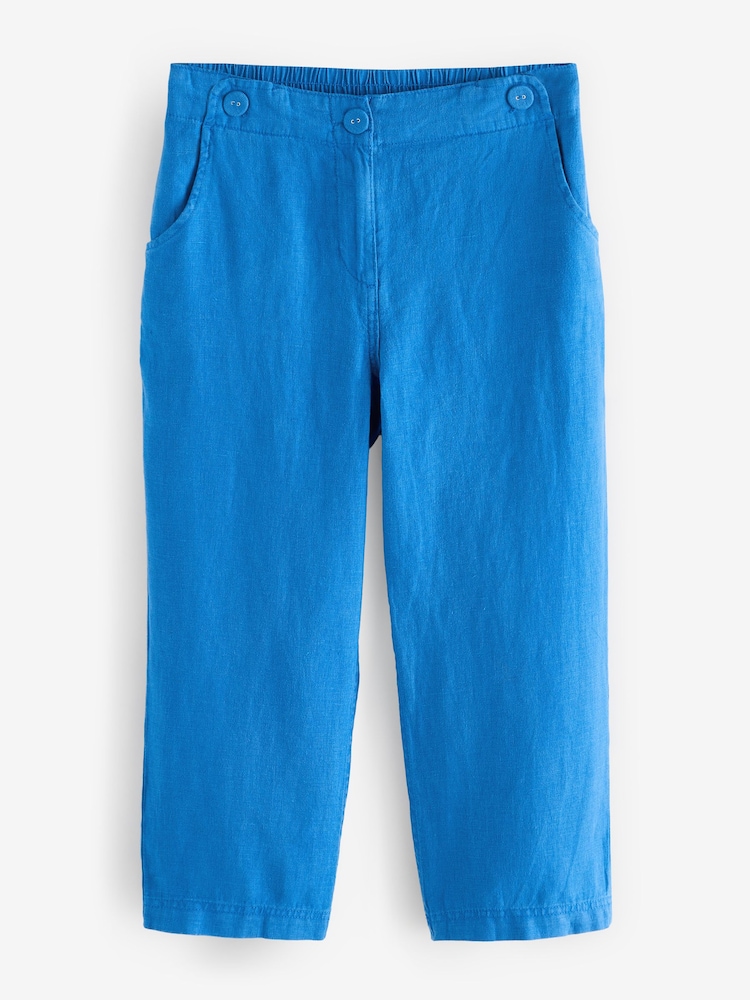 Seasalt Cornwall Blue Brawn Point Crops Trousers - Image 1 of 1