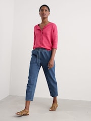Seasalt Cornwall Pink Pentire Steps Cardigan - Image 3 of 5