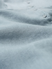 Seasalt Cornwall Blue Carved Wood Midi 100% Linen Dress - Image 5 of 5