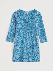 Seasalt Cornwall Busy Lizzy 3/4 Sleeve Slub Jersey 100% Cotton Tunic - Imagen 4 de 5