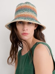 Seasalt Cornwall Multi Castle Point Sun Hat - Image 2 of 4