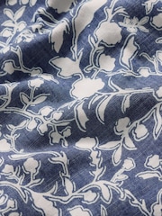 Seasalt Cornwall Blue Fox Path Printed Chambray 100% Cotton Dress - Image 5 of 5