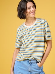Seasalt Cornwall Appletree Keyhole Detail 100% Cotton T-Shirt - Image 1 of 5