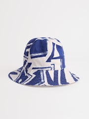 Seasalt Cornwall Blue Celia Cotton Sun Hat - Image 1 of 5