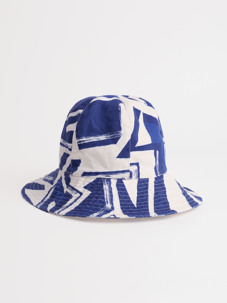 Seasalt Cornwall Blue Celia Cotton Sun Hat - Image 1 of 5