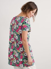 Negro - Seasalt Cornwall Busy Lizzy Short Sleeve 100% Cotton Tunic - Imagen 2 de 5
