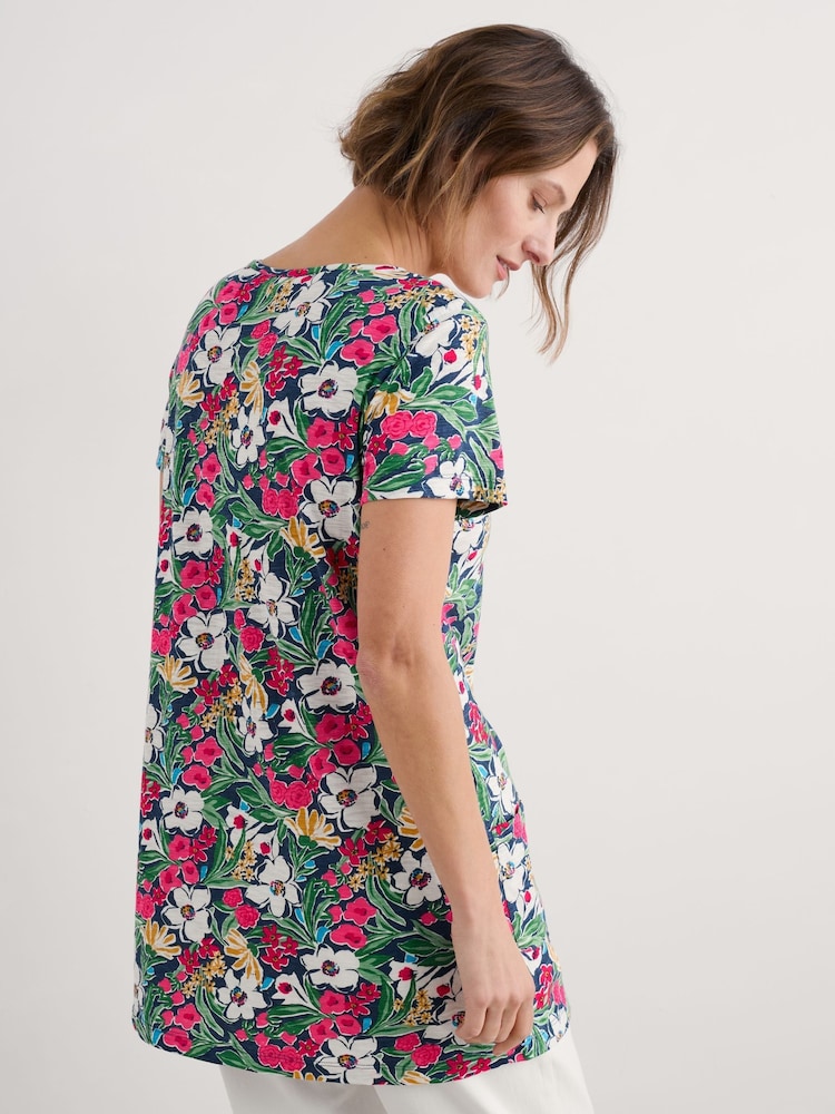 Negro - Seasalt Cornwall Busy Lizzy Short Sleeve 100% Cotton Tunic - Imagen 2 de 5