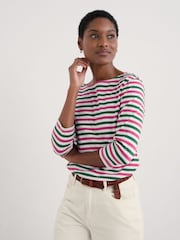 Rosa - Seasalt Cornwall 100% Cotton Multi Sailor Top - Imagen 1 de 4