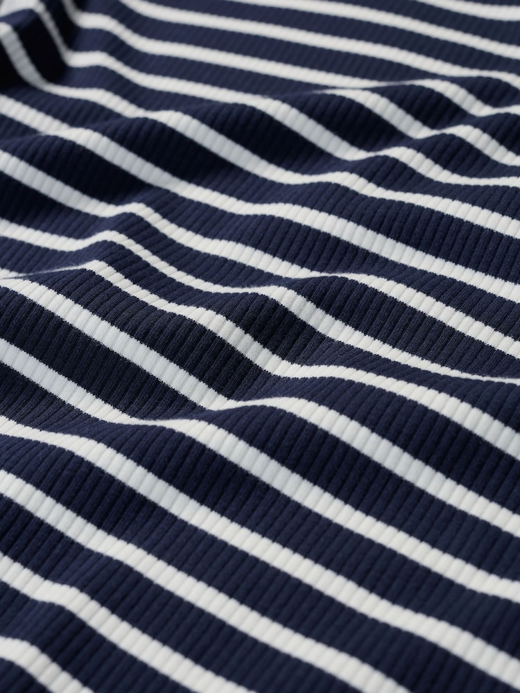 Seasalt Cornwall Blue Gorse Lane Rib T-Shirt - Image 8 of 8