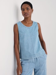Chaleco de denim Gawen de Seasalt Cornwall - Imagen 1 de 5