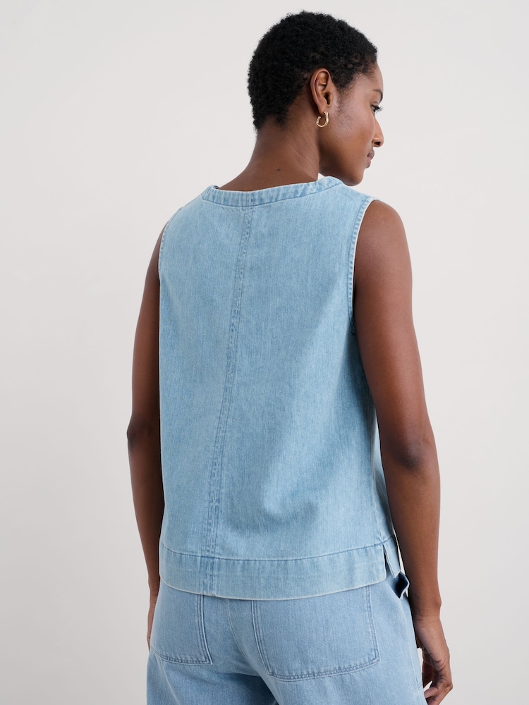 Chaleco de denim Gawen de Seasalt Cornwall - Imagen 2 de 5