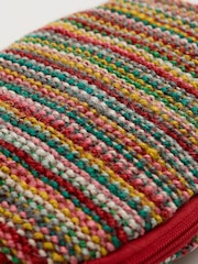 Seasalt Cornwall Brown Flourish Jute Striped Cross-Body Bag - Image 4 of 4