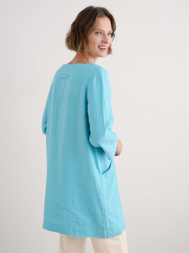 Seasalt Cornwall Harbour Wall 100% Linen Tunic - Imagen 2 de 5