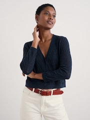 Seasalt Cornwall Blue Sweet Day 100% Cotton Cardigan - Image 2 of 4