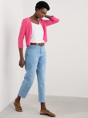 Seasalt Cornwall Pink Vanessa 100% Cotton Cardigan - Image 3 of 5