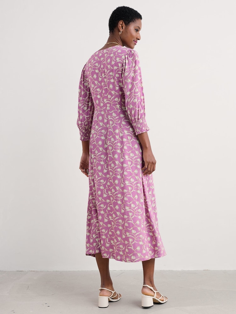 Seasalt Cornwall Light Purple Bell Gable Above-Ankle Dress - Image 2 of 5