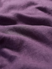 Seasalt Cornwall Purple Carved Wood Midi 	100% Linen Dress - Image 5 of 5
