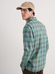Seasalt Cornwall Blue Mens Take Root 100% Organic Cotton Shirt - Image 2 of 5