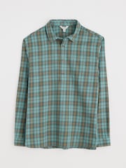 Seasalt Cornwall Blue Mens Take Root 100% Organic Cotton Shirt - Image 4 of 5