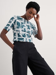 Seasalt Cornwall Blue 100% Cotton Poisson T-Shirt - Image 1 of 5